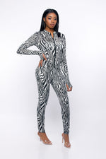 Load image into Gallery viewer, Mac Zebra Catsuit
