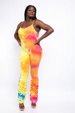 Load image into Gallery viewer, Tie Dye Rushed Jumpsuit
